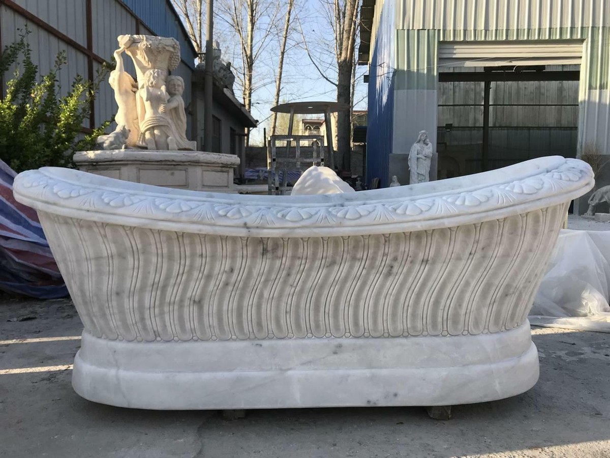 White Marble Bathtub